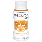 Resource 2.0, supplément nutritionnel, saveur abricot, 4 x 200 ml