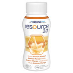 Ressource 2.0, préparation nutritionnelle, saveur ananas-mangue, 4 x 200 ml