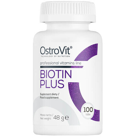 OstroVit Biotin Plus, 100 comprimés