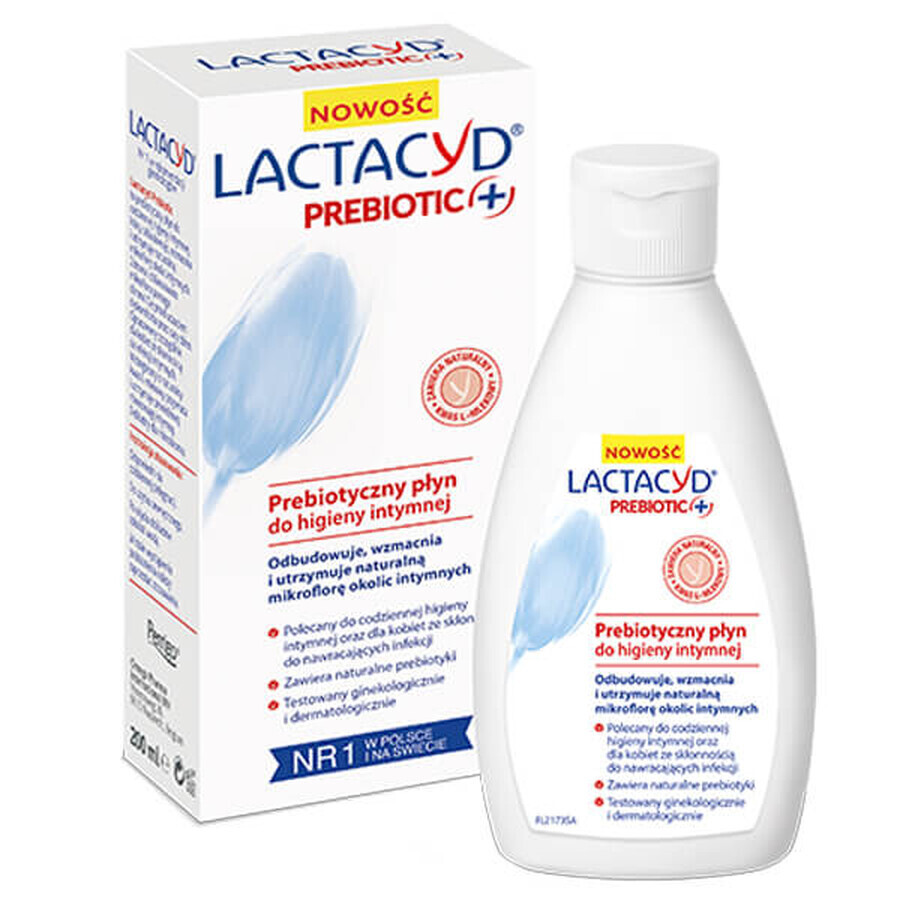 Lactacyd Pharma Prebiotic+, lotion d'hygiène intime probiotique, 200 ml