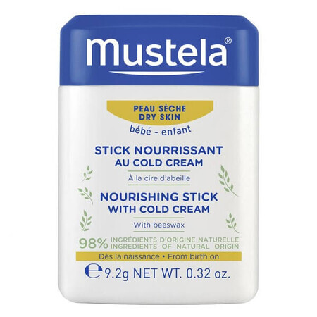 Mustela Bebe Enfant, stick protecteur au Cold Cream, dès la naissance, 9,2 g