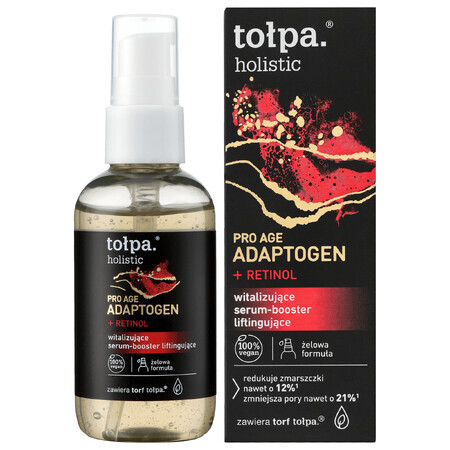 Tolpa Holistic Pro Age, siero-booster liftante vitalizzante, adattogeno + retinolo, 75 ml