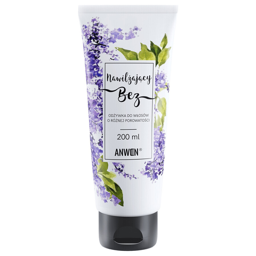 Anwen Moisturising Elderflower, conditionneur pour cheveux de porosité différente, 200 ml