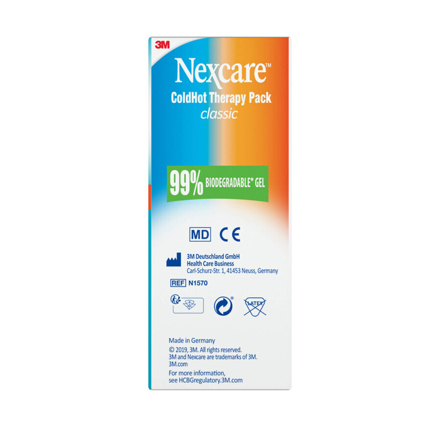 Nexcare ColdHot Classic, poche de gel chaud-froid, 11 cm x 26 cm, 1 pièce