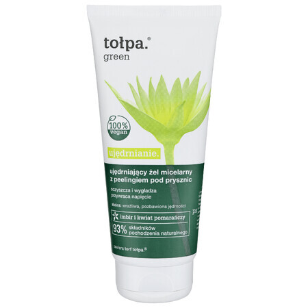 Tolpa Green Firming, straffendes mizellares Gel mit Duschpeeling 200 ml