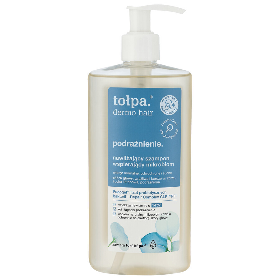 Tolpa Dermo Hair Irritation, shampooing hydratant pour soutenir le microbiome, 250 ml