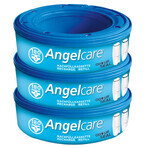 Angelcare, Classic Windeleimer, weiß, 1 Stück + Nachfüllpackung, 3 Stück