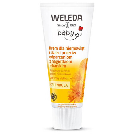 Weleda Calendula, crème anti-brûlure au calendula, peau sensible, 75 ml