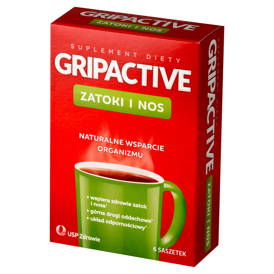 Gripactive Sinus &amp; Nez, 6 sachets