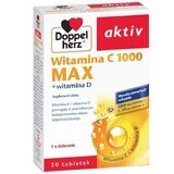 Doppelherz Aktiv Vitamine C 1000 Max + vitamine D, 30 comprimés