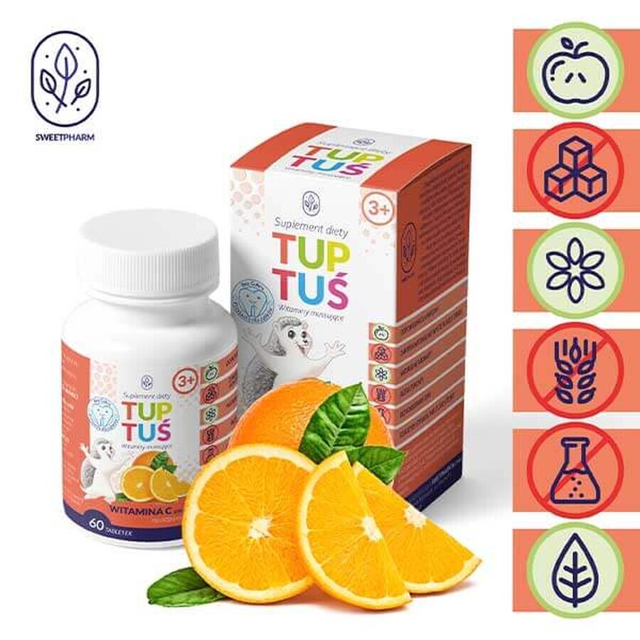 Tuptuś Vitamine C 250 mg Voor immuniteit, 60 tabletten