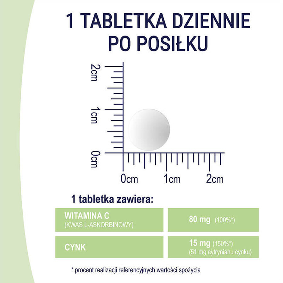 Naturell Organic Zinc + C, 60 comprimés + 40 comprimés gratuits