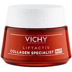 Vichy Liftactiv Collagen Specialist, cremă de noapte anti-îmbătrânire, 50 ml