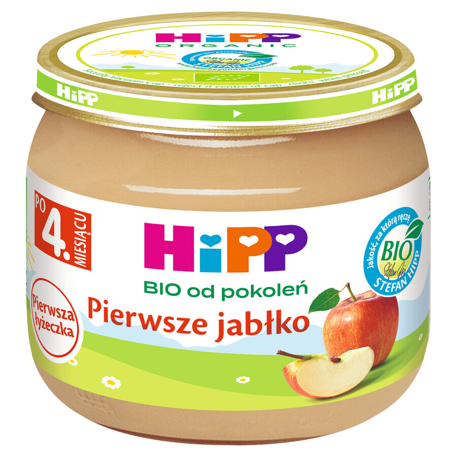 HiPP Fruit Bio Primeras manzanas, después de 4 meses, 80 g