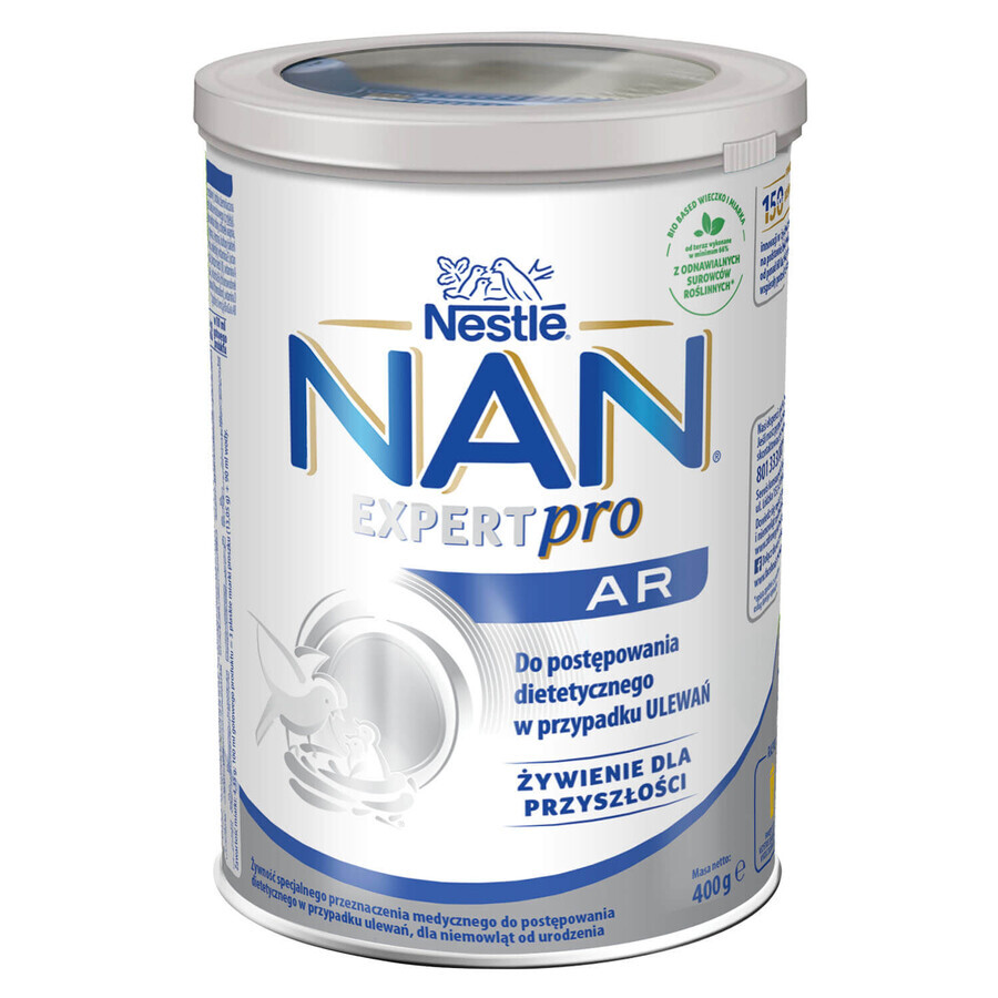 Nestle NAN Expertpro AR, pentru bebeluși cu tendința de a urina, de la naștere, 400 g