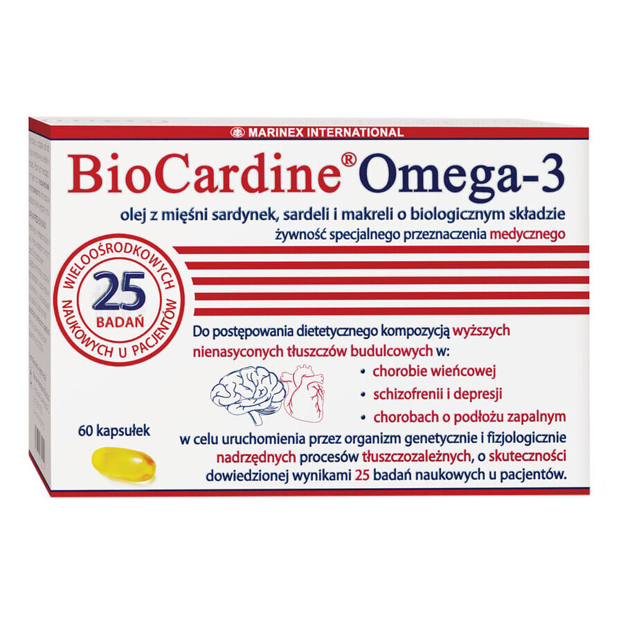 BioCardine Omega-3, 60 capsules