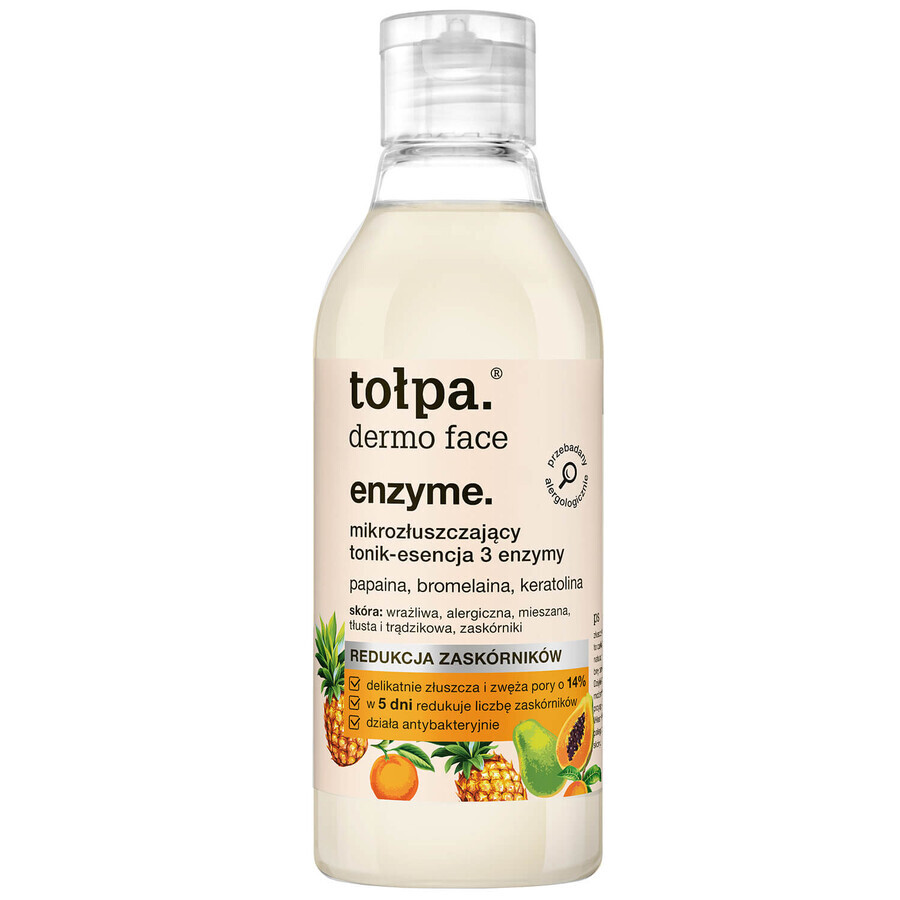 Tolpa Dermo Face Sebio, micro-exfoliation tonique-essence 3 enzymes, 200 ml