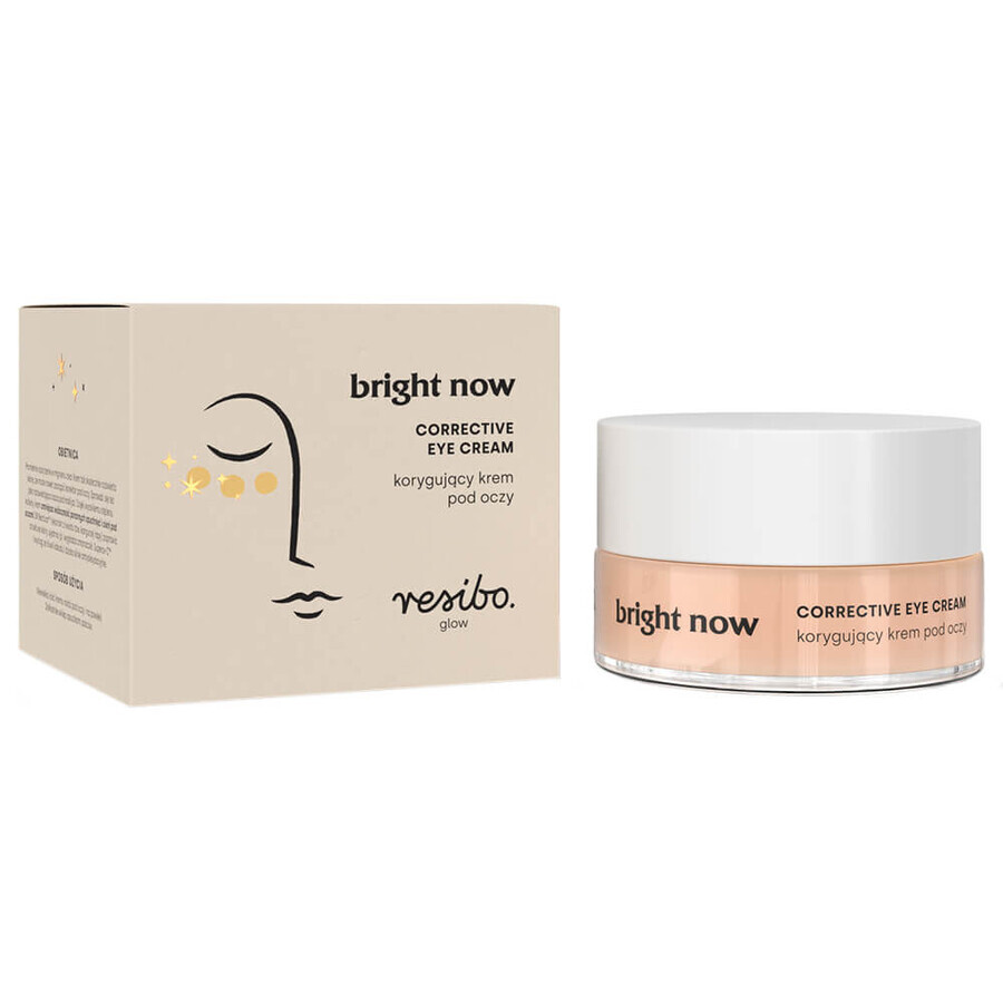 Resibo Glow Bright Now, crème corrective pour les yeux, 15 ml