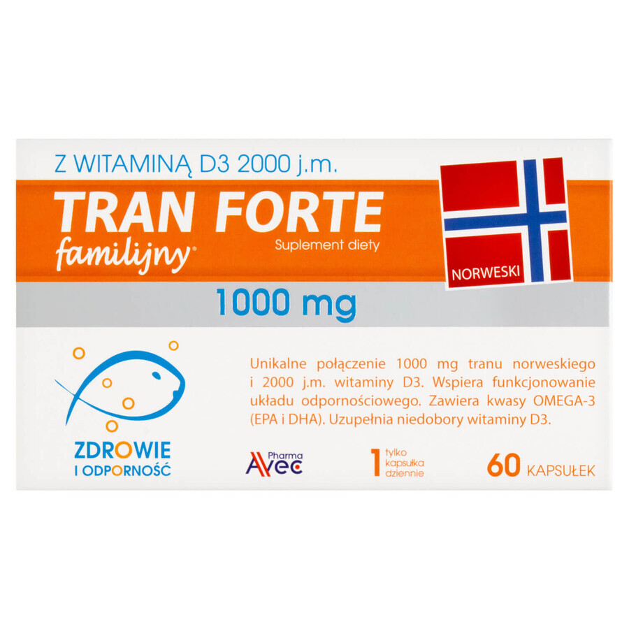 Avec Pharma Tran Tran Familijny Forte, 60 gélules