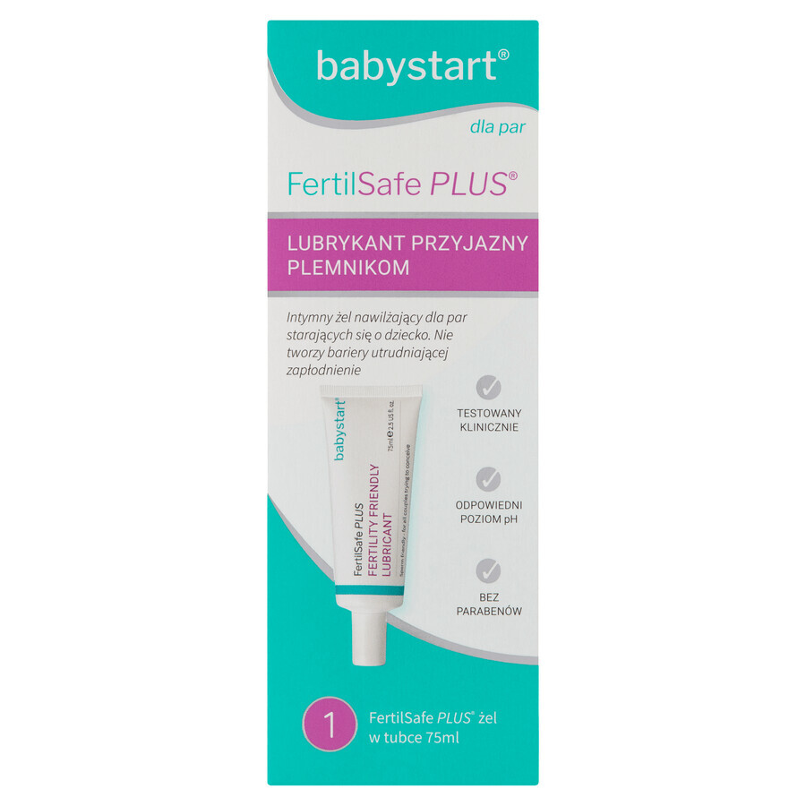 Babystart Fertilsafe Plus, gel hydratant intime pour les couples essayant d'avoir un bébé, 75 ml