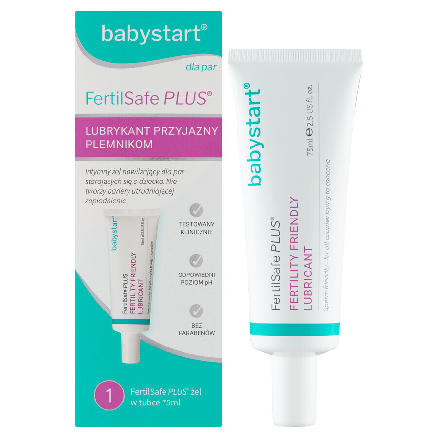 Babystart Fertilsafe Plus, gel hydratant intime pour les couples essayant d'avoir un bébé, 75 ml