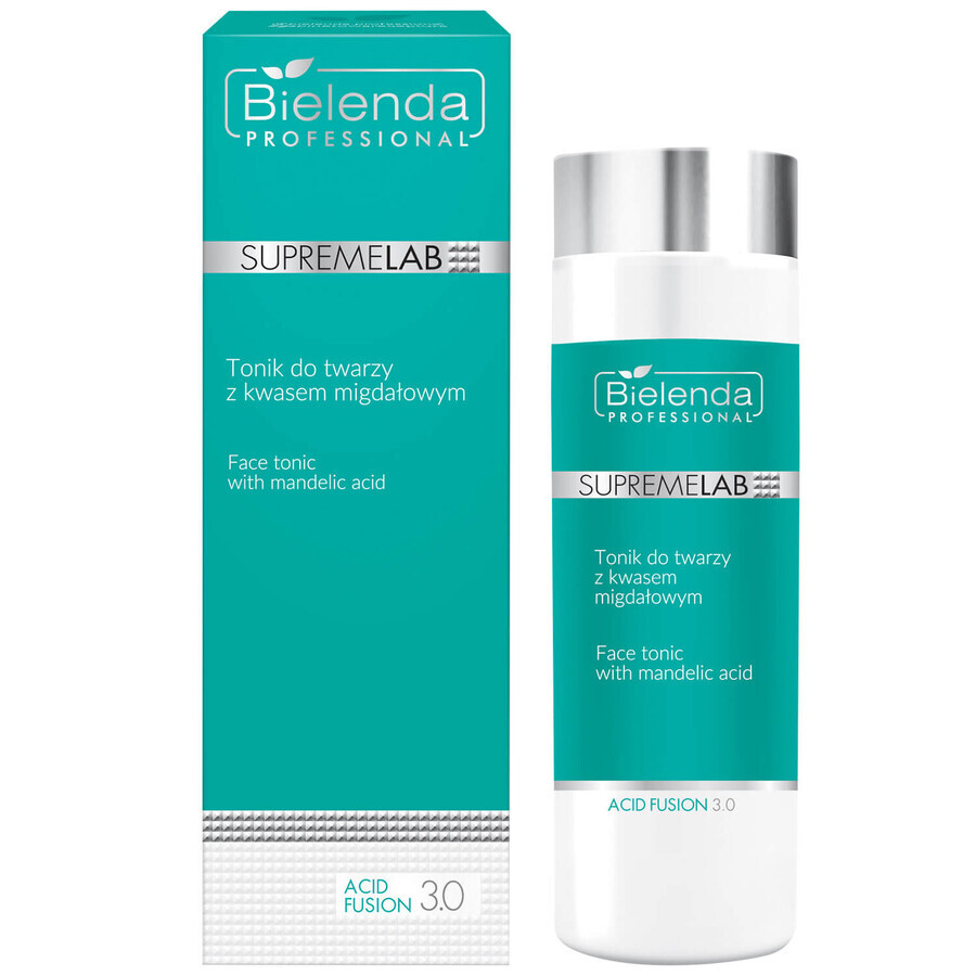 Bielenda Professional SupremeLab Acid Fusion 3.0, tonique facial à l'acide mandélique, 200 ml