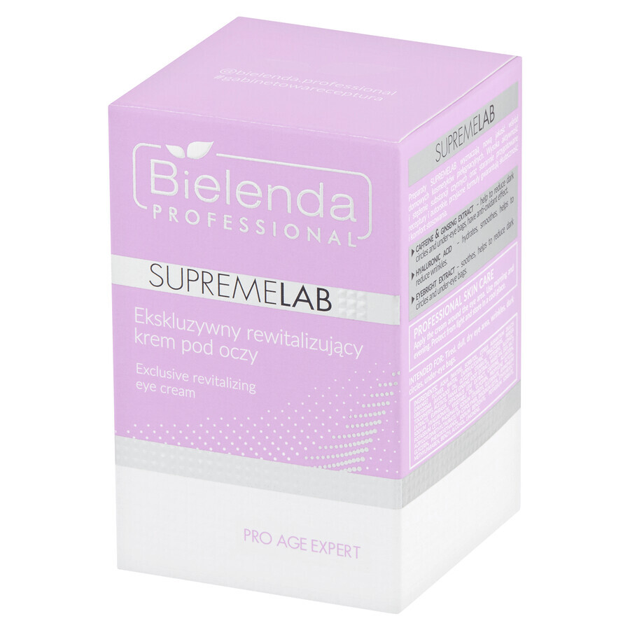 Bielenda Professional SupremeLAB Pro Age Expert, exclusieve revitaliserende oogcrème, 15 ml