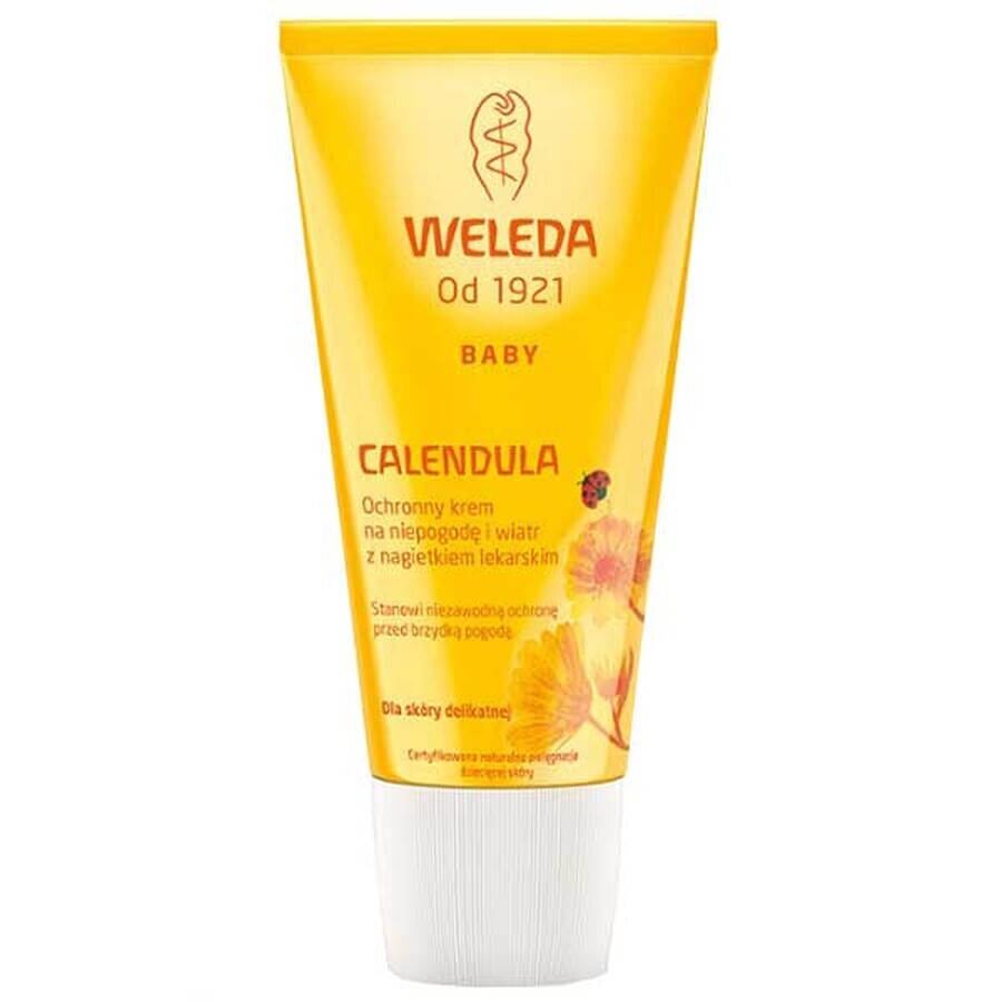 Weleda Calendula, crème protectrice pour enfants, contre le vent et les intempéries, au calendula, 30 ml