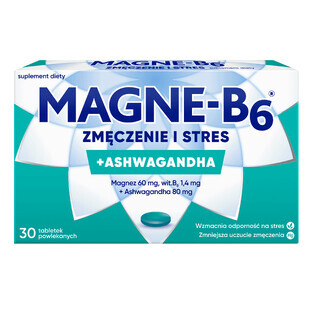 Magne-B6 Fatigue et stress, 30 comprimés pelliculés