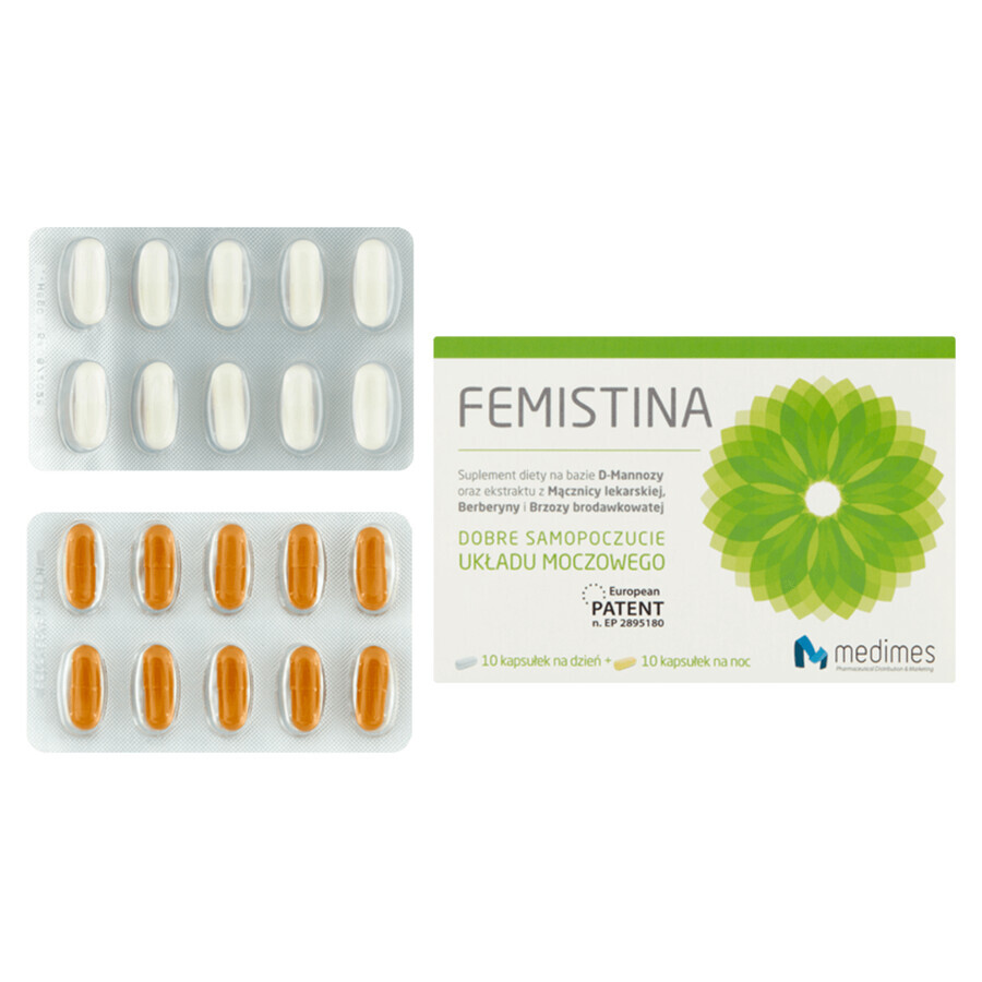 Confezione Femistina, 3 x 10 capsule per il giorno + 3 x 10 capsule per la notte