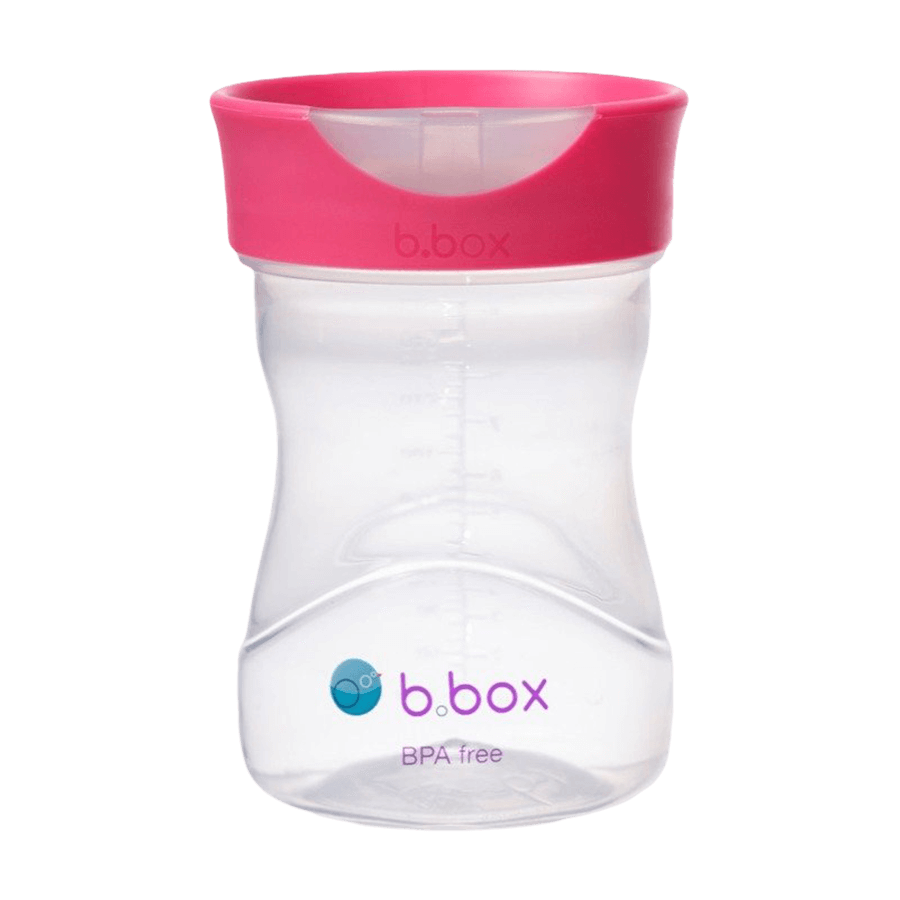 B.Box, cup for learning to drink, training cup, raspberry, from 12 months, 240 ml