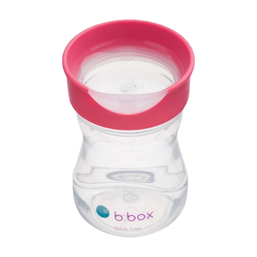 B.Box, cup for learning to drink, training cup, raspberry, from 12 months, 240 ml