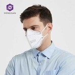 BMSS, demi-masque respiratoire avec graphène, 5 couches, classe FFP2, 1 pièce