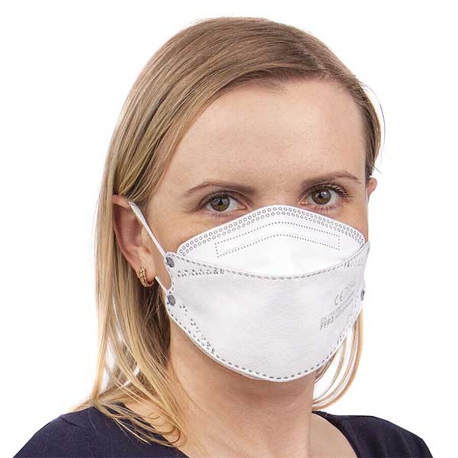 BMSS, demi-masque respiratoire avec graphène, 5 couches, classe FFP2, 1 pièce