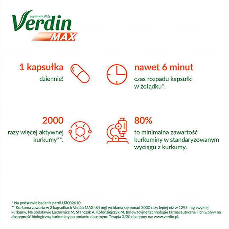 Verdin Max, 15 soft capsules