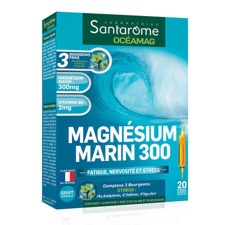 Magnesium Marin 300, 20 Fläschchen, Santarome Natural