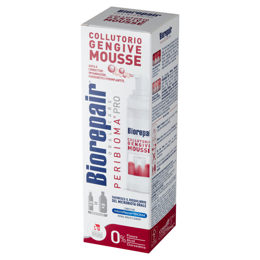 Biorepair, Peribioma, mousse d'hygiène buccale, 200 ml