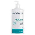 Eloderm Omega 3-6-9 Plus, gel nettoyant 2 en 1 pour le corps et les cheveux, à partir du 1er jour, 400 ml + crème extra active à partir du 1er jour, 75 ml