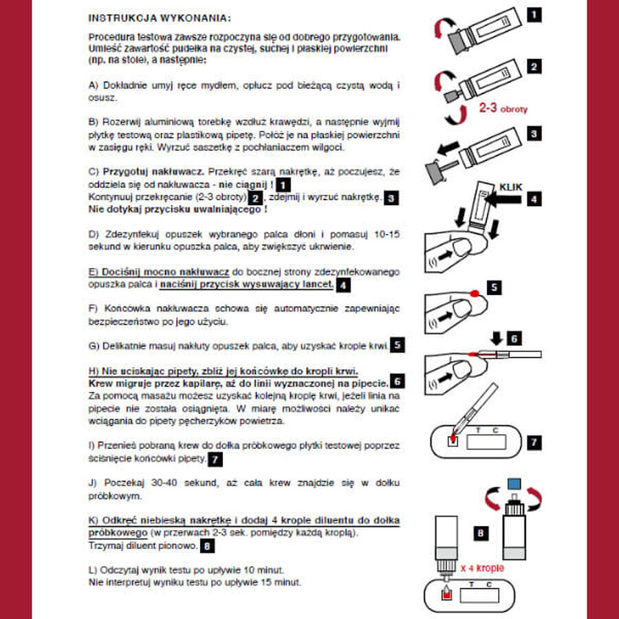 LabHome Ferri-Check, blood test for detecting iron deficiency, diagnosing anemia, 1 pc