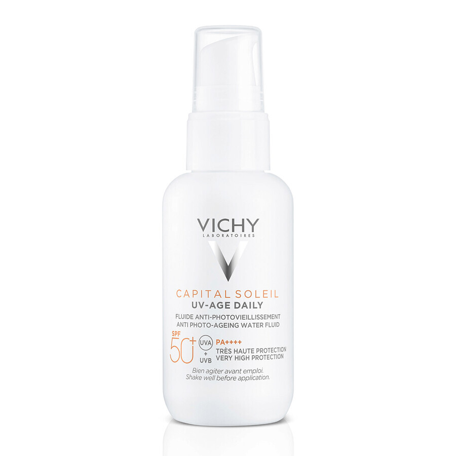 Vichy Capital Soleil UV-Age Daily, fluide anti-photo-âge, SPF 50+, 40 ml