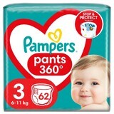 Pampers Pants, Windeln, Größe 3, 6-11 kg, 62 Stück