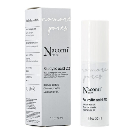 Nacomi Next Level, sérum à l'acide salicylique 2%, pour la nuit, 30 ml