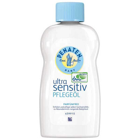 Penaten Baby Ultra Sensitive, huile corporelle dès le premier jour, 200 ml