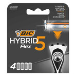 BIC Flex 5 Hybrid, recharges interchangeables, 4 pièces