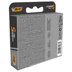 BIC Flex 5 Hybrid, recharges interchangeables, 4 pièces