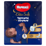 Huggies Elite Soft Night Pants, couches de nuit, Disney, taille 5, 12-17 kg, 17 pièces