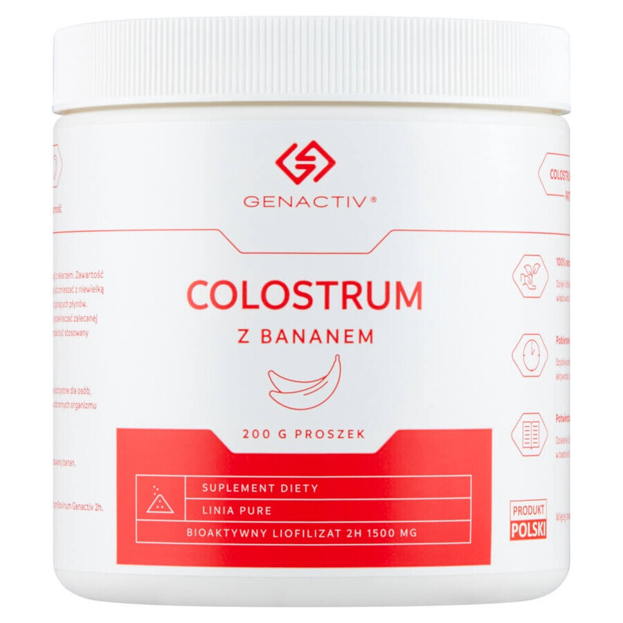 Genactiv Colostrum avec banane, poudre, 200 g