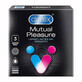 Durex Mutual Pleasure, pr&#233;servatifs avec lubrifiant am&#233;liorant les rapports sexuels, nervur&#233;s avec passepoil, 3 pi&#232;ces