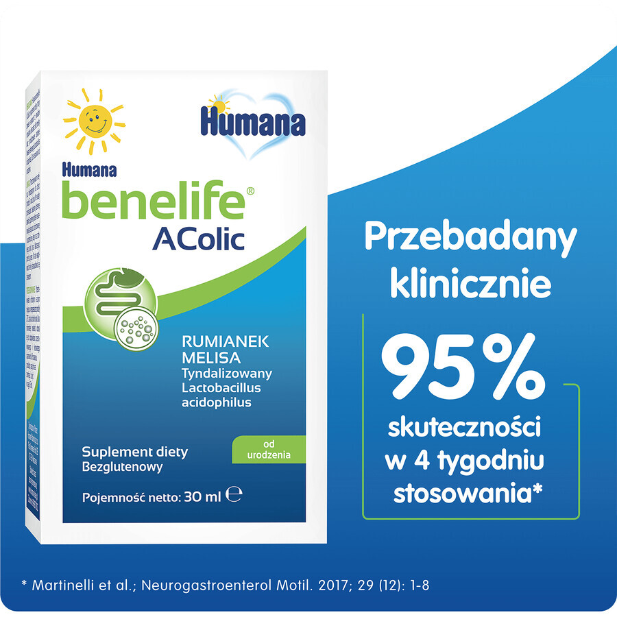 Humana Benelife Acolic, dès la naissance, 30 ml