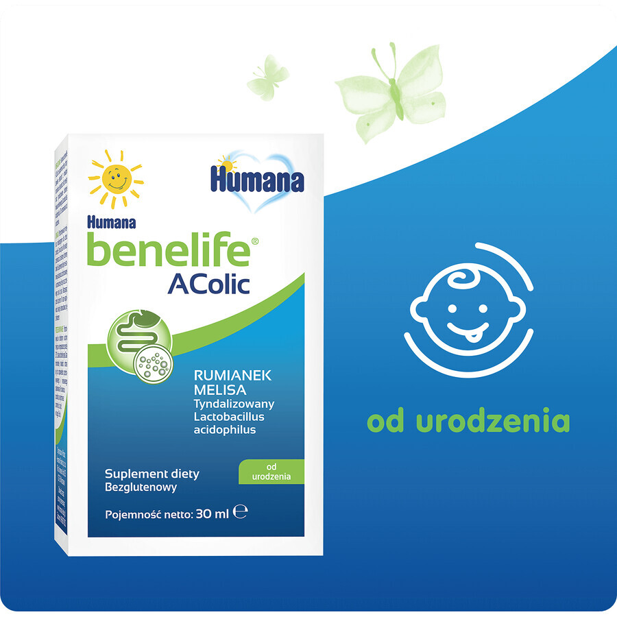 Humana Benelife Acolic, dès la naissance, 30 ml